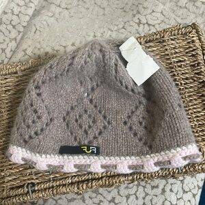 Fur Vintage Wool Angora Beanie with Shimmer NWT